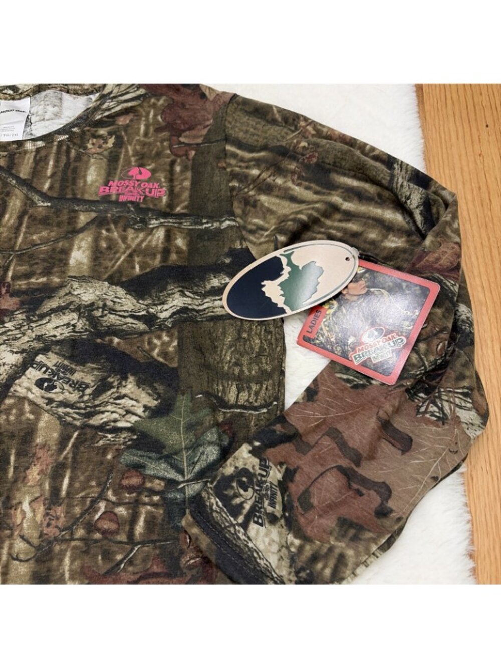 Mossy Oak Break Up Infinity Womens Camouflage Tee XL New - Picture 4 of 10